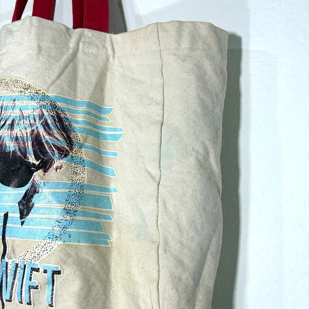 Taylor Swift Merch Swifties Tote Bag‎ Aussino Solid Cotton Canvas Red Era 2012